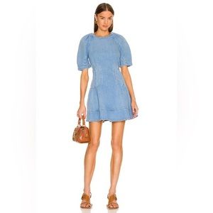 Jonathan Simkhai Holland Denim Mini Dress in Zuma Light size Medium (M)